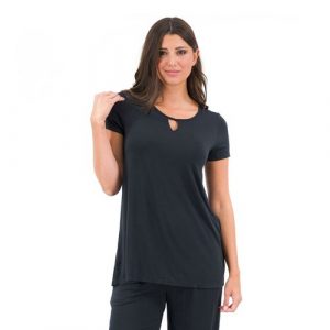 Cuddl Duds T-shirt con apertura a goccia