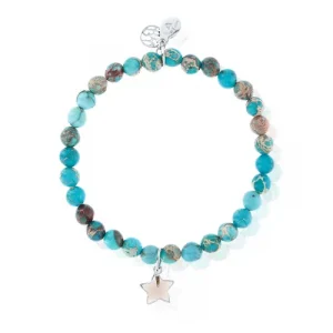 Hilary Joy Couture Bracciale elastico con charm stella