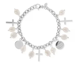 Perlaviva Bracciale in argento 925 placcato oro