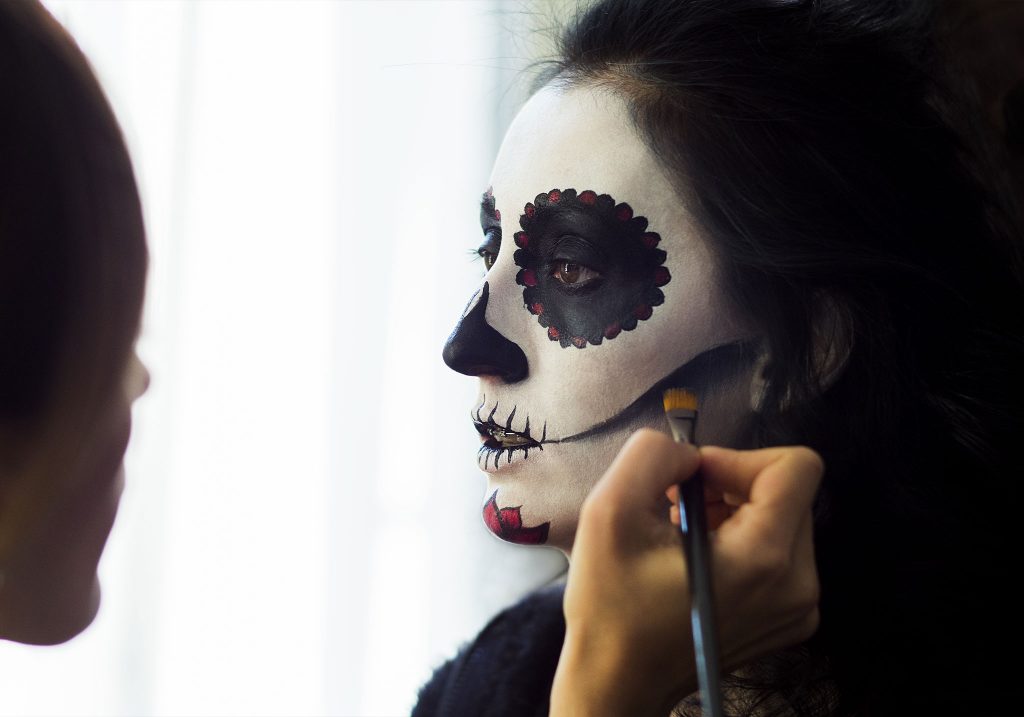 Trucco Halloween scheletro 