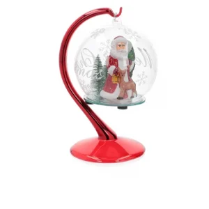 Santa's Express Sfera luminosa con Babbo Natale batterie incluse