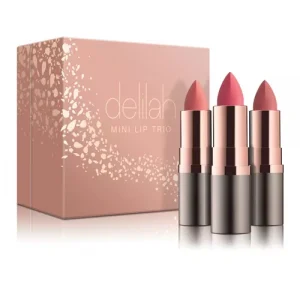 Delilah Mini Lipstick Trio rossetti idratanti rosa e nude