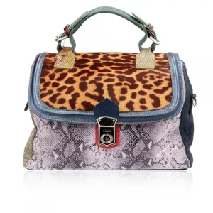 Ebarrito Borsa a bauletto in pelle All Day Long con tracolla