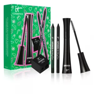 IT Cosmetics Kit make-up occhi: mascara, 2 eyeliner e temperino