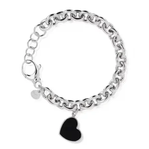 Bianca Bracciale in argento 925 con charm cuore