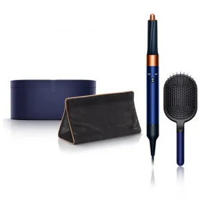 Dyson Airwrap blu e rame con motore V9 + travel bag + spazzola