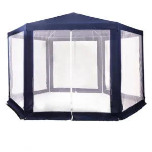 Dmail Gazebo esagonale con zanzariere 3,53,5x2,5 m