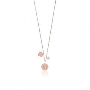 Diamonique per Piano C Collana in argento 925 con 3 pendenti