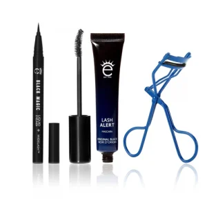 Eyeko Kit make-up occhi: mascara, eyeliner, piegaciglia