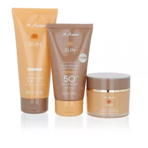 M. Asam Kit solari: crema protezione SPF50, gel doposole, maschera