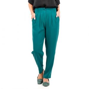 Mood Atelier Pantaloni a carota con pieghe, regular o petite