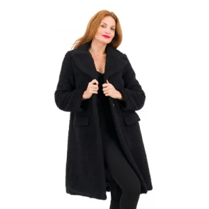 Caterina Lancini Cappotto teddy con rever