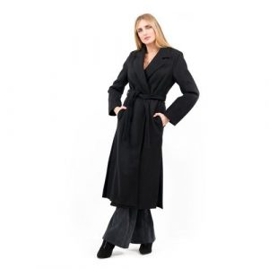 Enjoy Cappotto lungo in panno velour