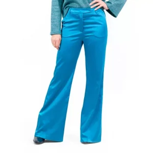 Olly Doo Pantaloni ampi in raso stretch