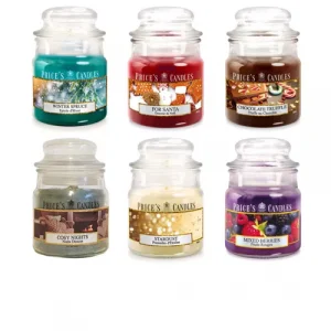 Price's Candles Set 6 candele in giara piccola fragranze autunno/invernali