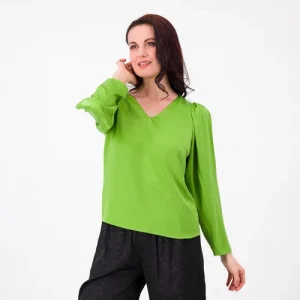 Extesa Blusa in misto viscosa con scollo a V