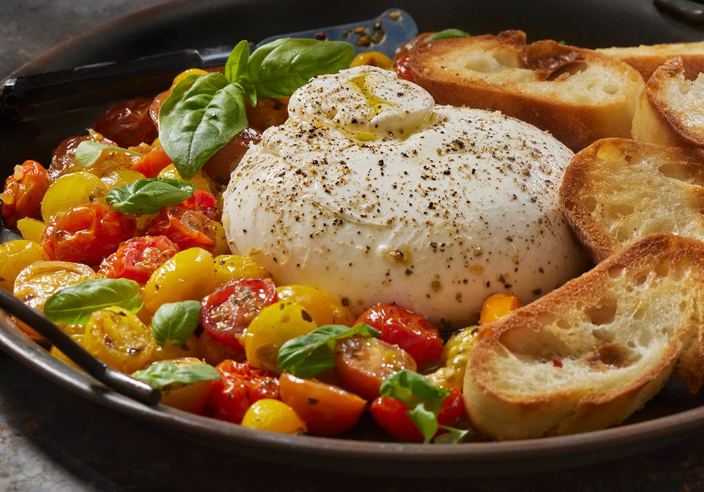 Cestini di mozzarella ripieni