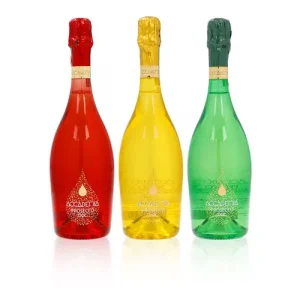 Bottega 3 bottiglie Prosecco DOC Brut rosso, verde, giallo